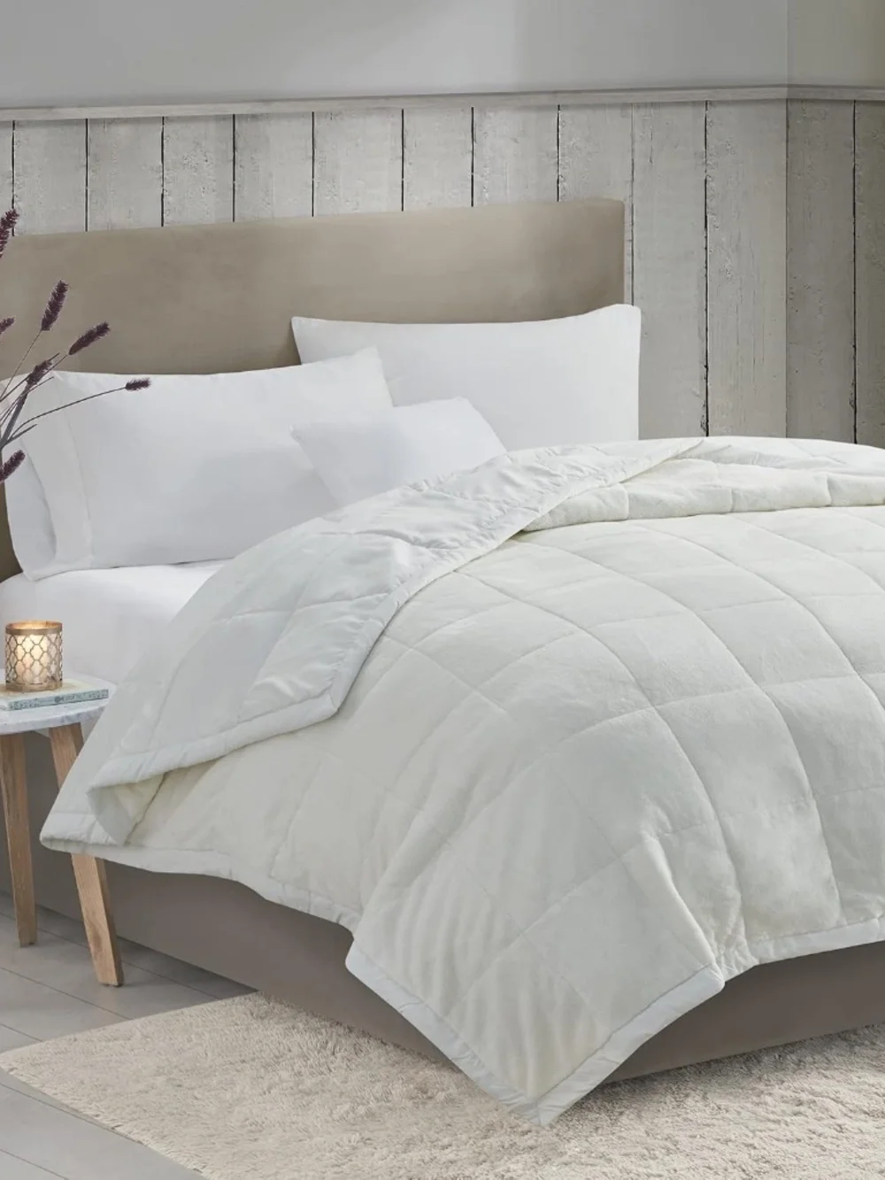 Madison Park Twin Cozy Blanket HeiQ Smart Temperature Plush to Micro086569221742